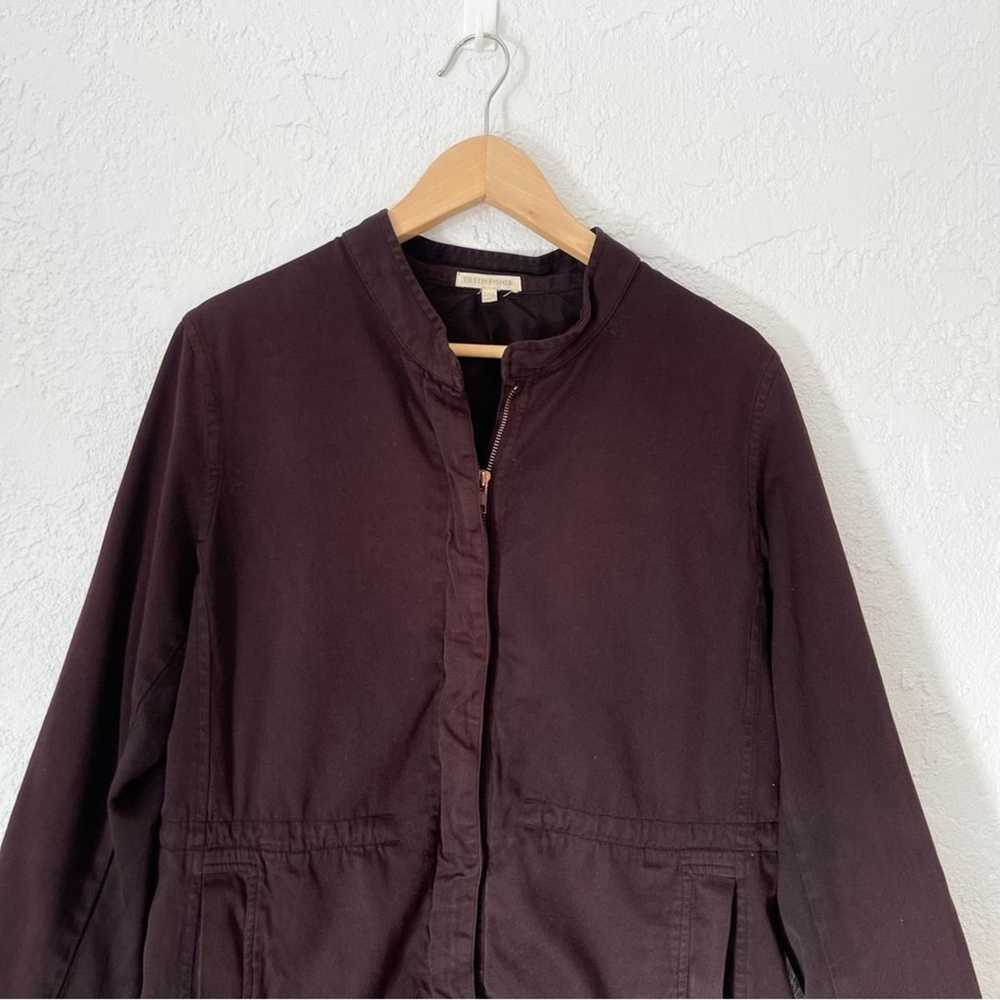 Eileen Fisher Organic Cotton Zipper Front Jacket - image 2