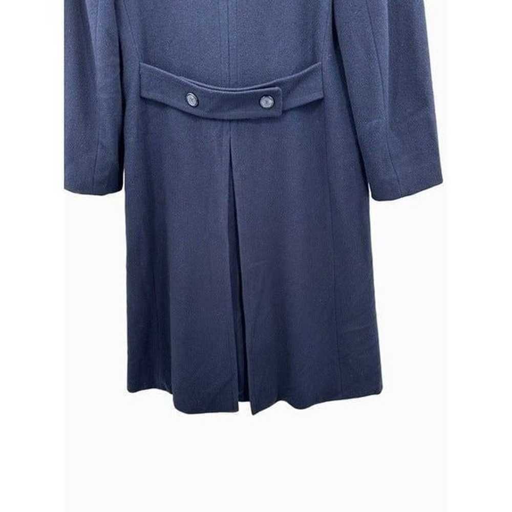 Mackintosh 100% Wool Womens Pea Coat Blue Long An… - image 8