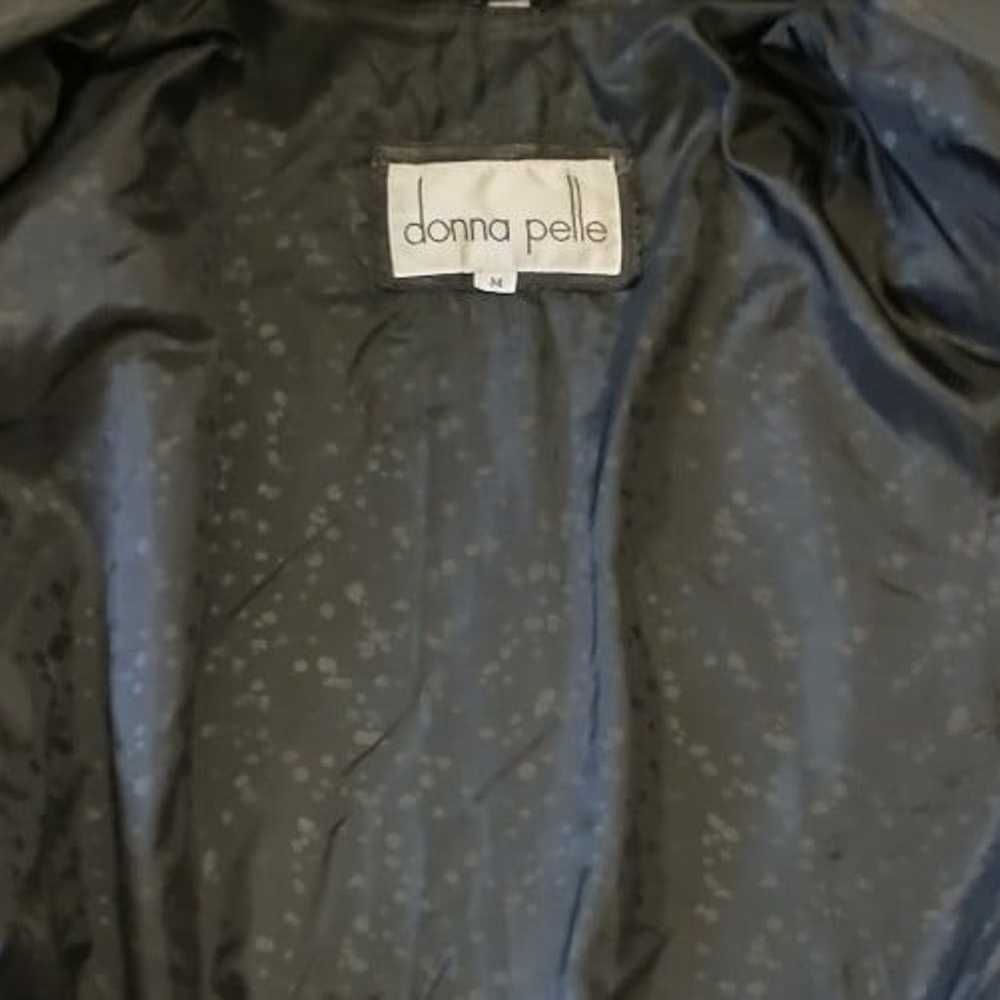 Donna Pelle Black Oversized Leather jacket. - image 12