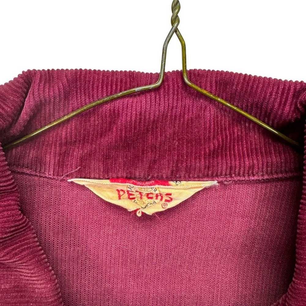 Vtg Dark Red Peters All Weather Sportswear Cordur… - image 4