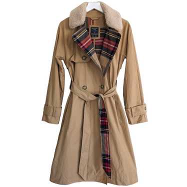 Abercrombie & Fitch Tan Double Breasted Trench Co… - image 1