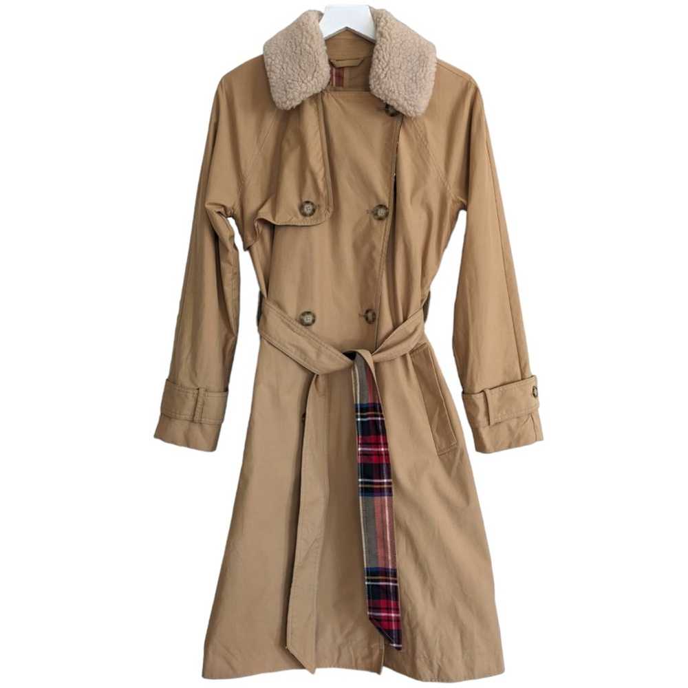 Abercrombie & Fitch Tan Double Breasted Trench Co… - image 2