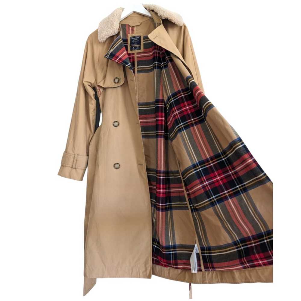 Abercrombie & Fitch Tan Double Breasted Trench Co… - image 5
