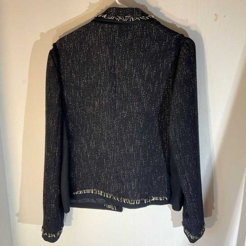 Vince Boucle Lady Jacket. Size L. Navy and White - image 4