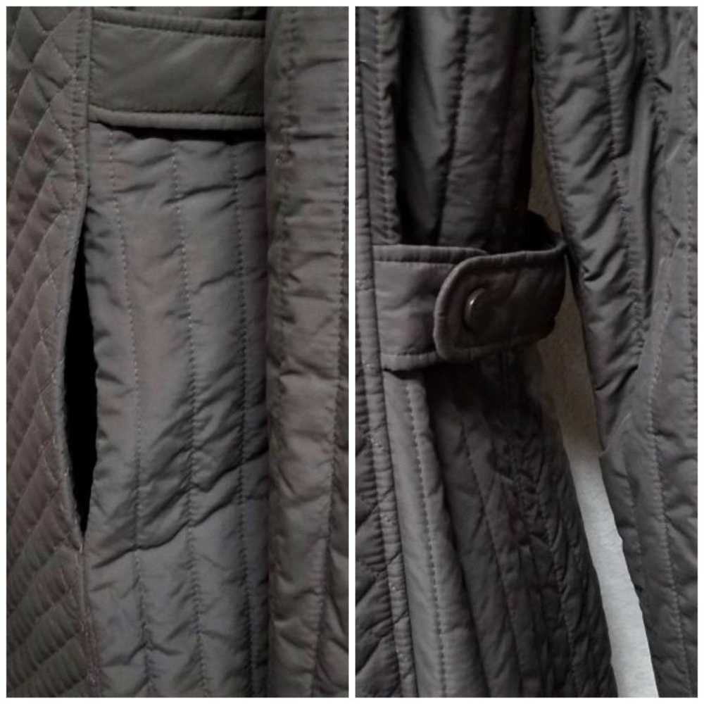 LARRY Levine Grey Quilted Faux Fur Full Jacket - image 5