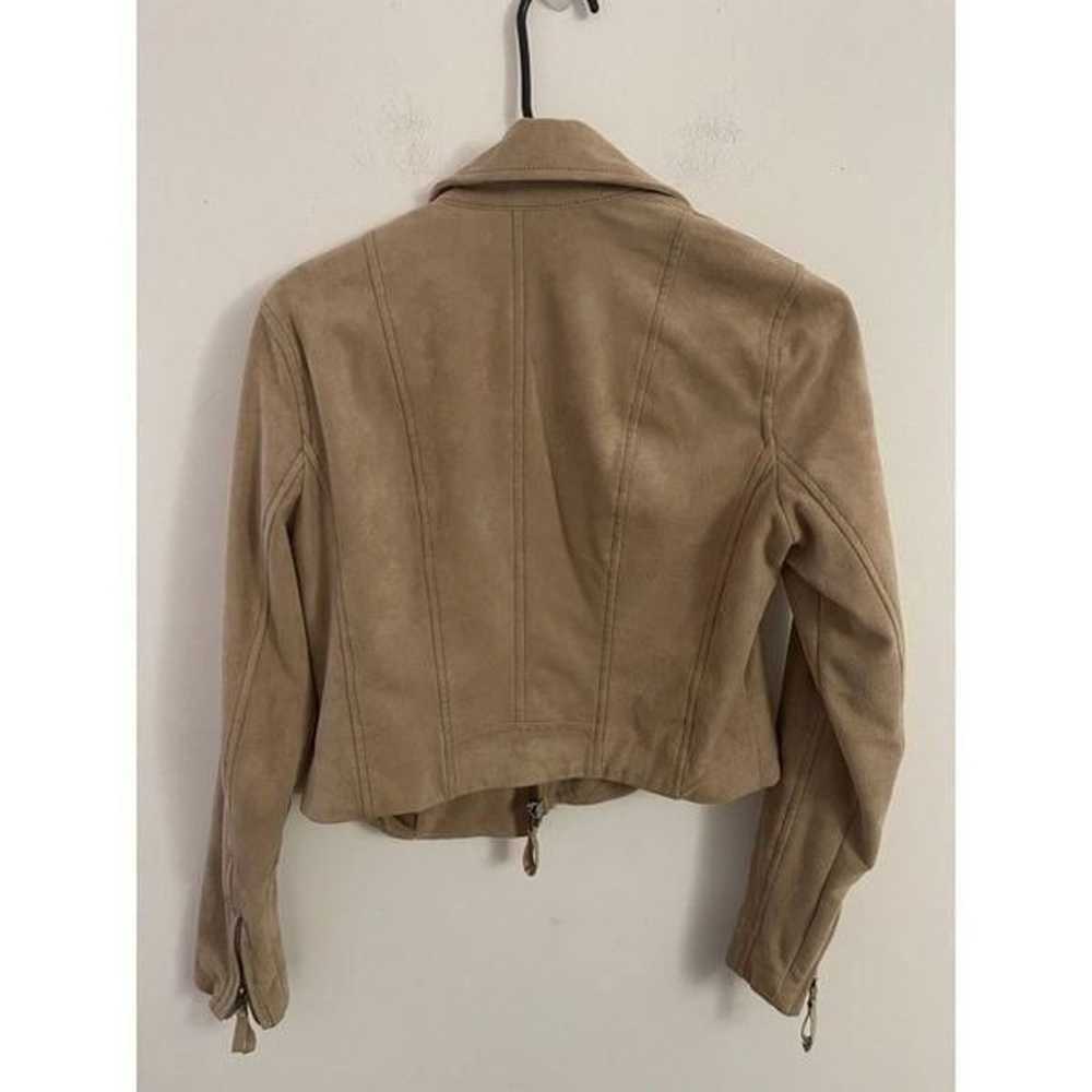 Abercrombie & Fitch Cropped Faux Suede Jacket M - image 10