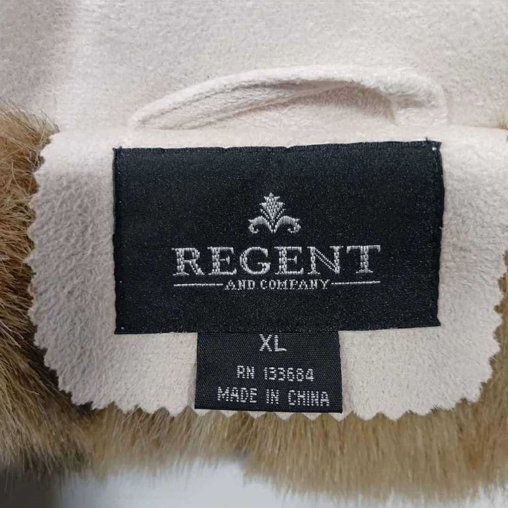 Regent Designer Faux Suede Beige Cream Faux Fur L… - image 4