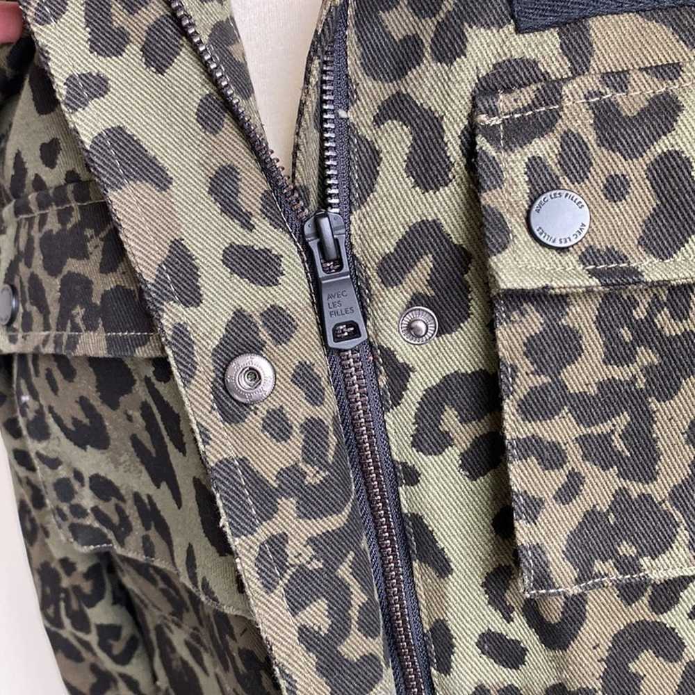 AVEC LES FILLES Green Military Leopard Camouflage… - image 5