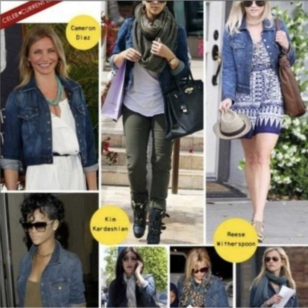 Current/Elliott The Snap Jacket Loved Denim Jean … - image 3