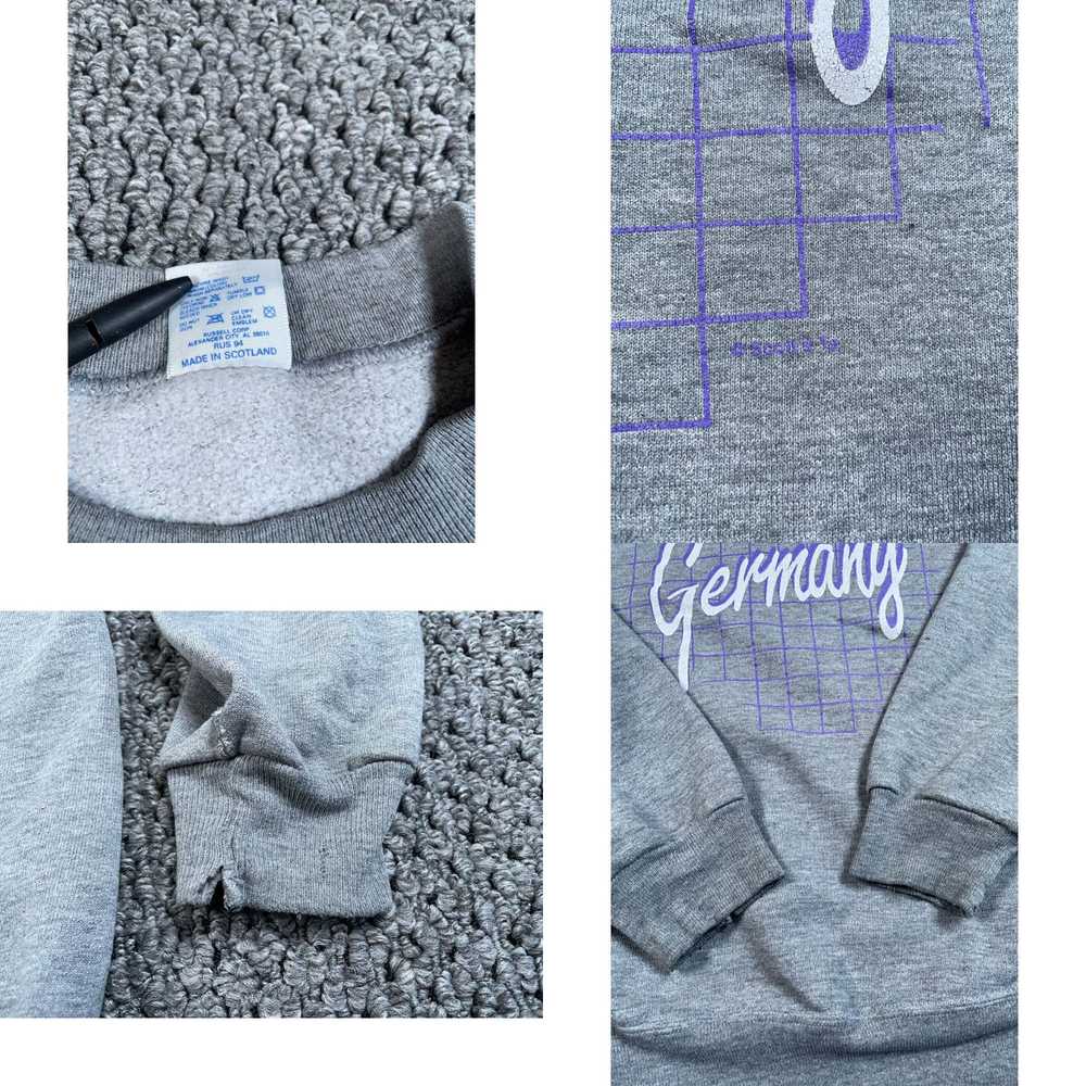 Jerzees VTG 80s Germany Print Sweatshirt Adult Me… - image 4