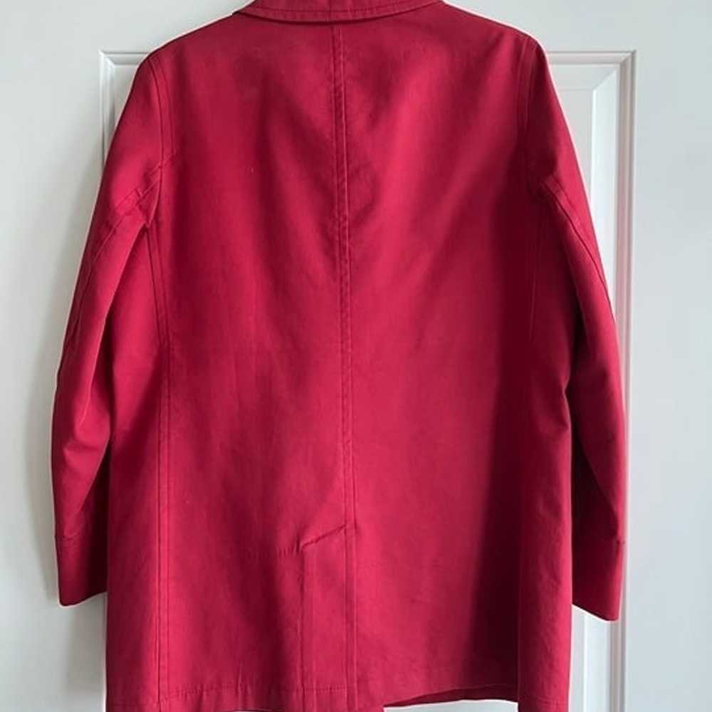 Vintage BURBERRY Coat in Red with Nova Check Line… - image 4