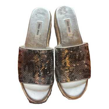 Miu Miu Glitter sandals