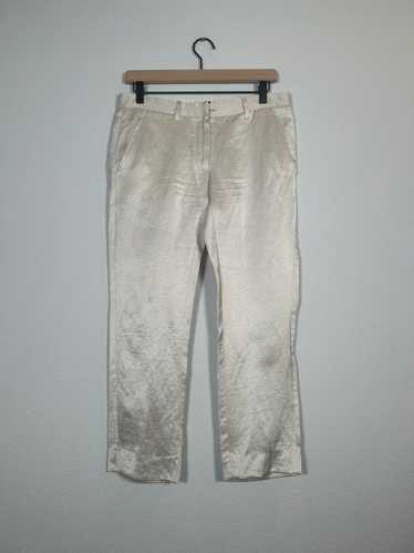 Ann Demeulemeester Satin Shiny Cropped Trousers