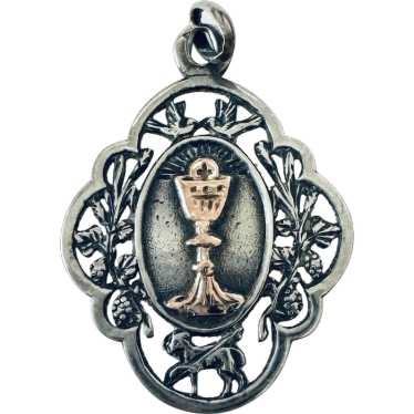 Beautiful Vintage French Silver Confirmation Penda