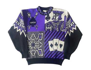 Kansai Yamamoto 90’s Kansai Yamamoto Poker Sweater - image 1