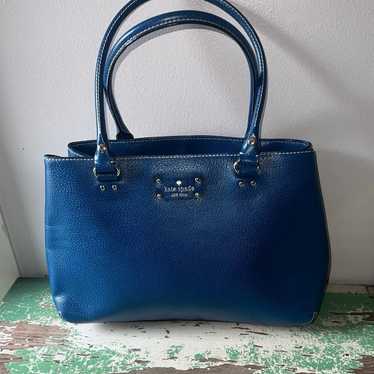Vintage Kate Spade Wellesley Blue Tote Bag