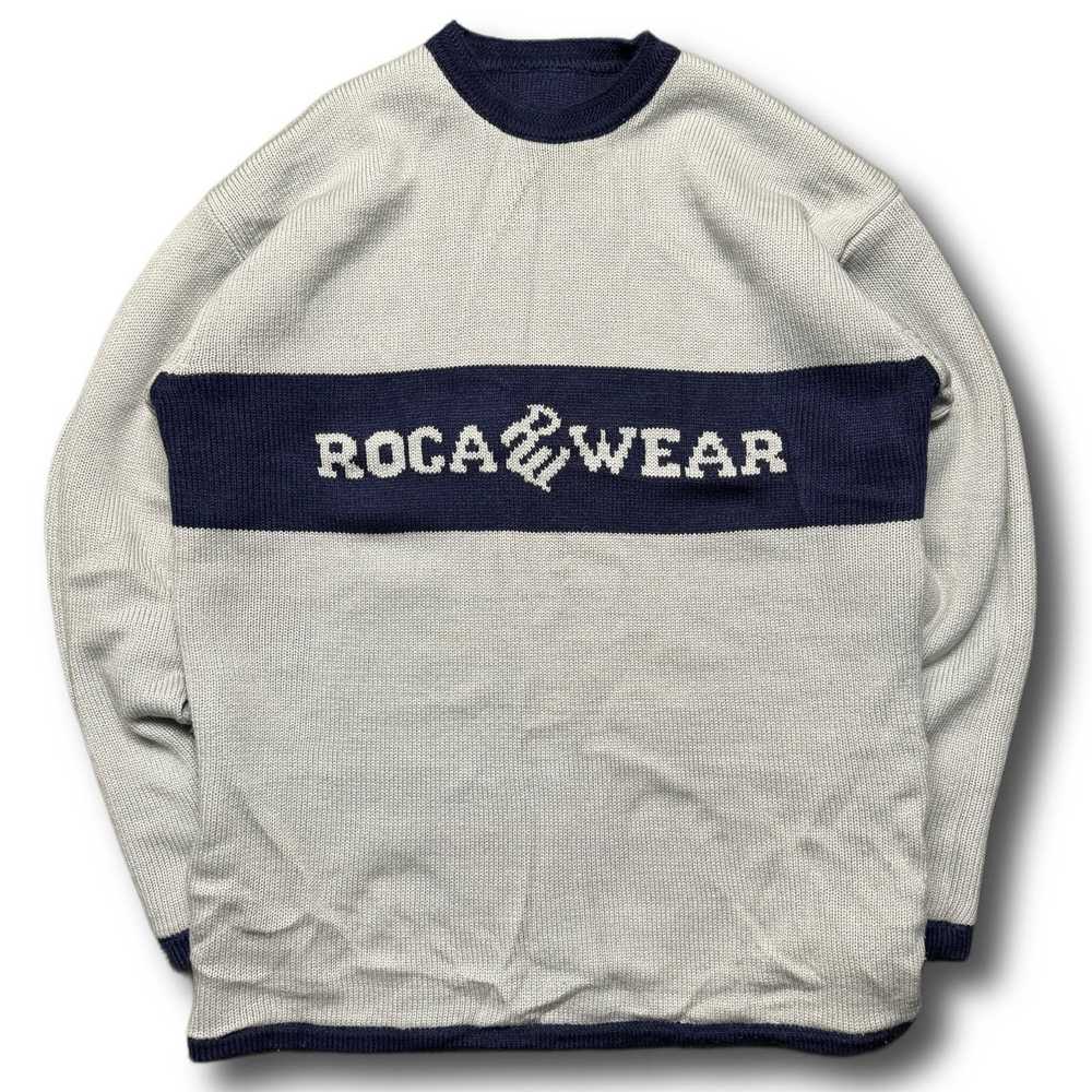 Rocawear Rocawear Y2K Vintage Navy Blue Gray Knit… - image 3