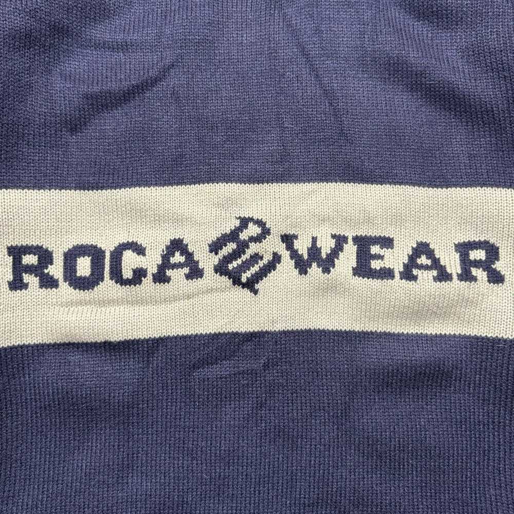 Rocawear Rocawear Y2K Vintage Navy Blue Gray Knit… - image 6