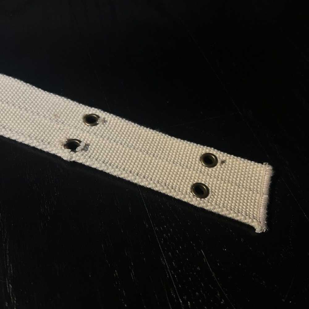 Vintage Vintage Cream D-Ring Punk Belt - image 3