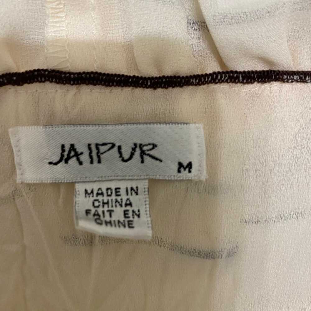Vintage Sheer Ruffled Jaipur Poly Blouse - image 4