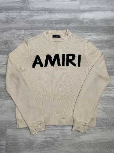 Amiri Cashmere “Eyelash” Knit Sweater