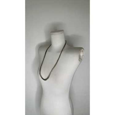 Vintage 20 Strand Liquid Silver Necklace - image 1