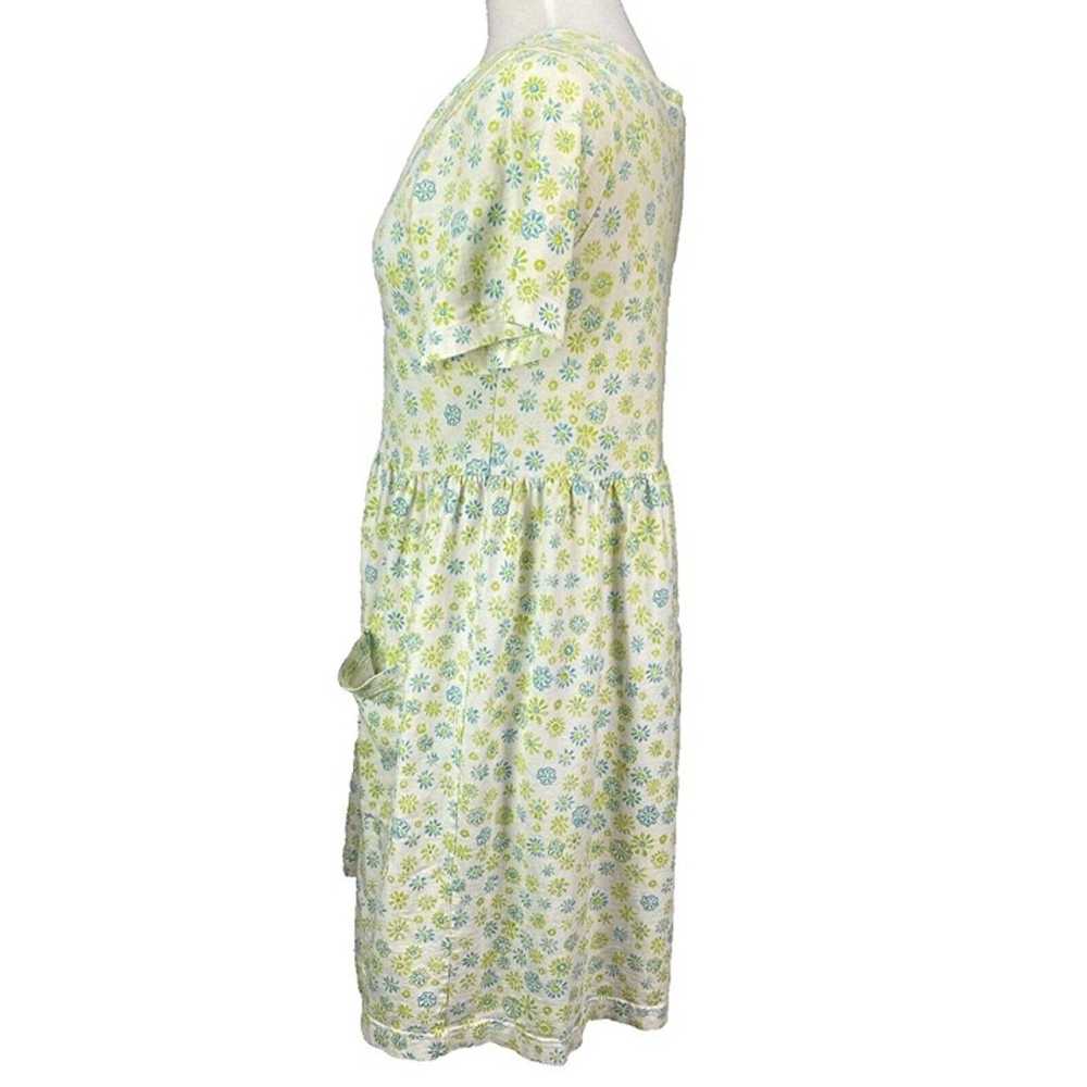 Fresh Produce Dress Small Green Blue Print Pocket… - image 4
