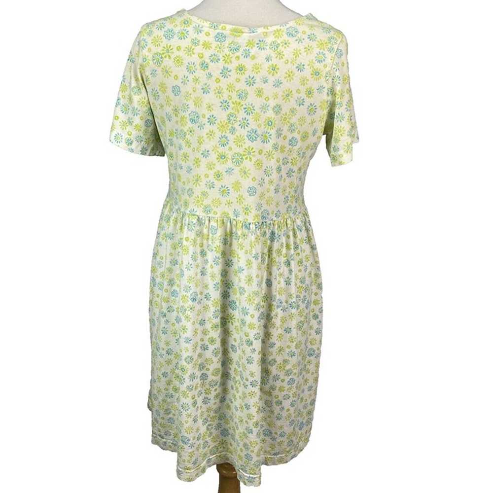Fresh Produce Dress Small Green Blue Print Pocket… - image 5