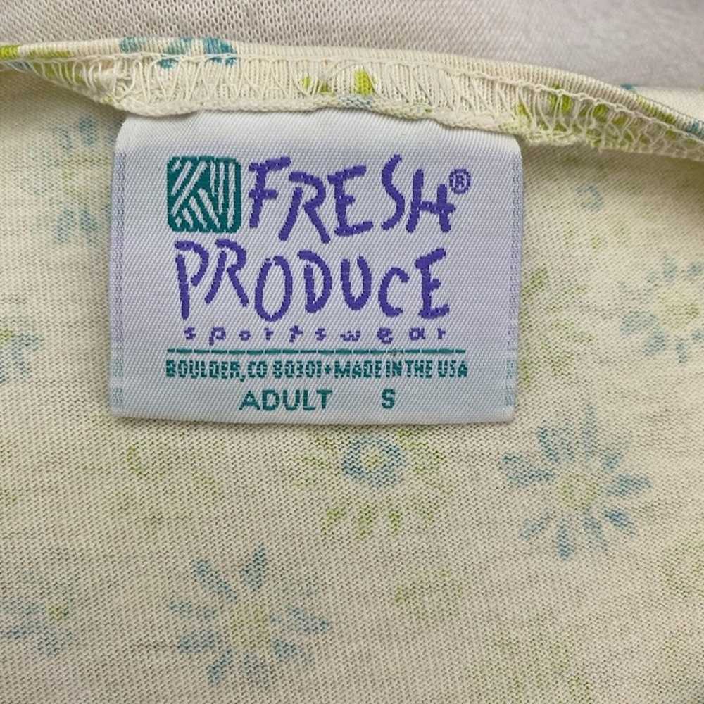 Fresh Produce Dress Small Green Blue Print Pocket… - image 7