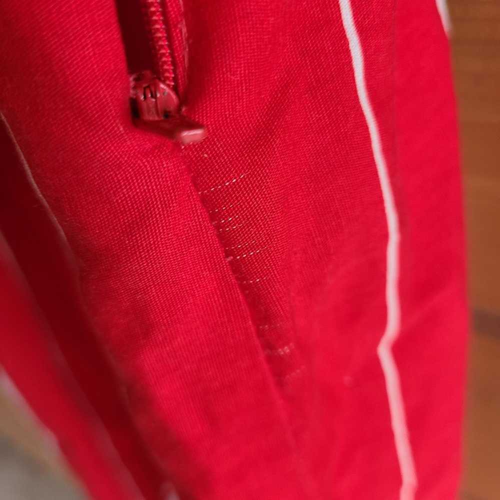 Vintage Handmade Red Stripe Pinup Criss Cross Bac… - image 6