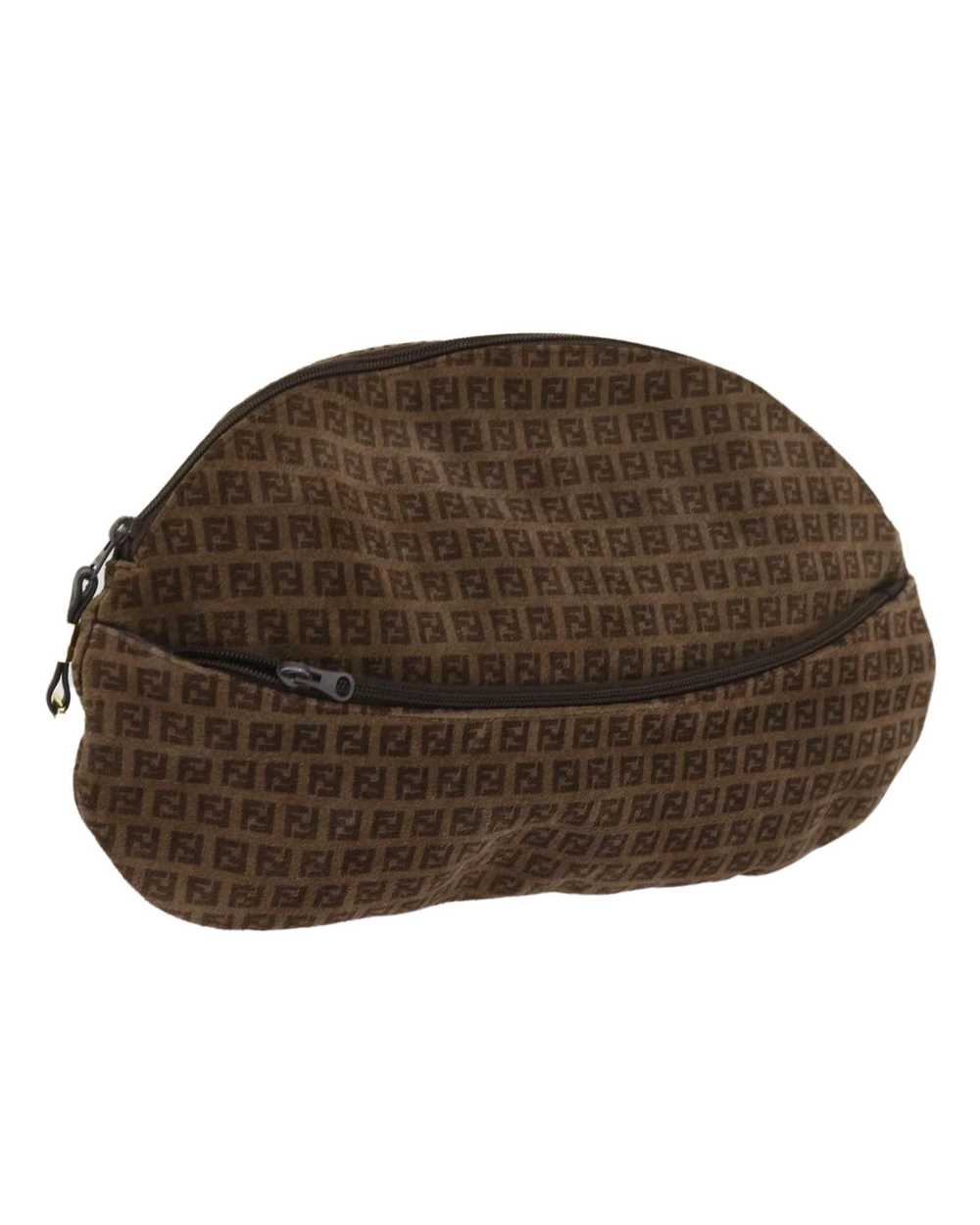 Fendi Exquisite Brown Suede Accessory with Metal … - image 1