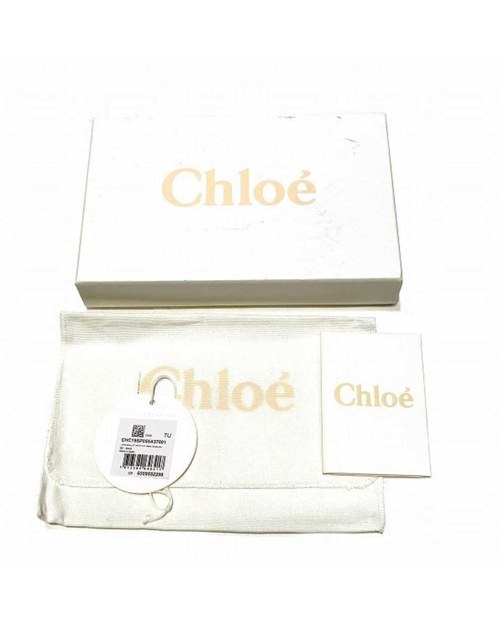 Chloe Refined Black Leather Long Wallet for Women - image 6