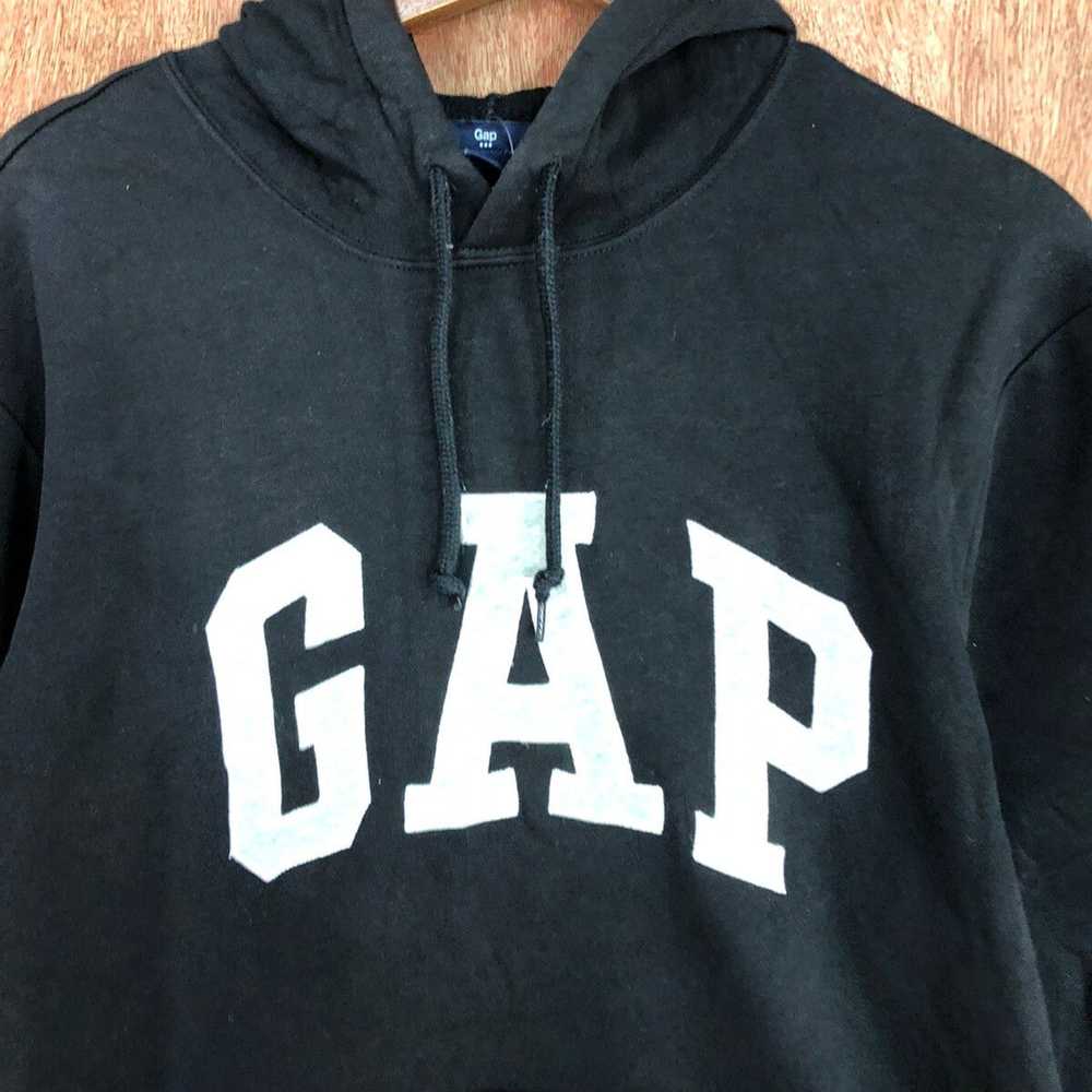 Gap × Streetwear × Vintage Gap Black Big Logo Hoo… - image 10