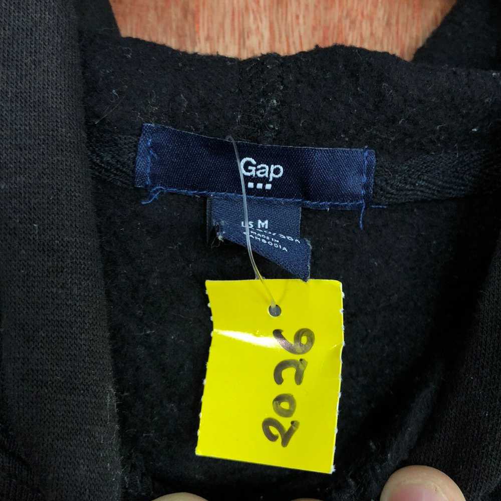 Gap × Streetwear × Vintage Gap Black Big Logo Hoo… - image 11