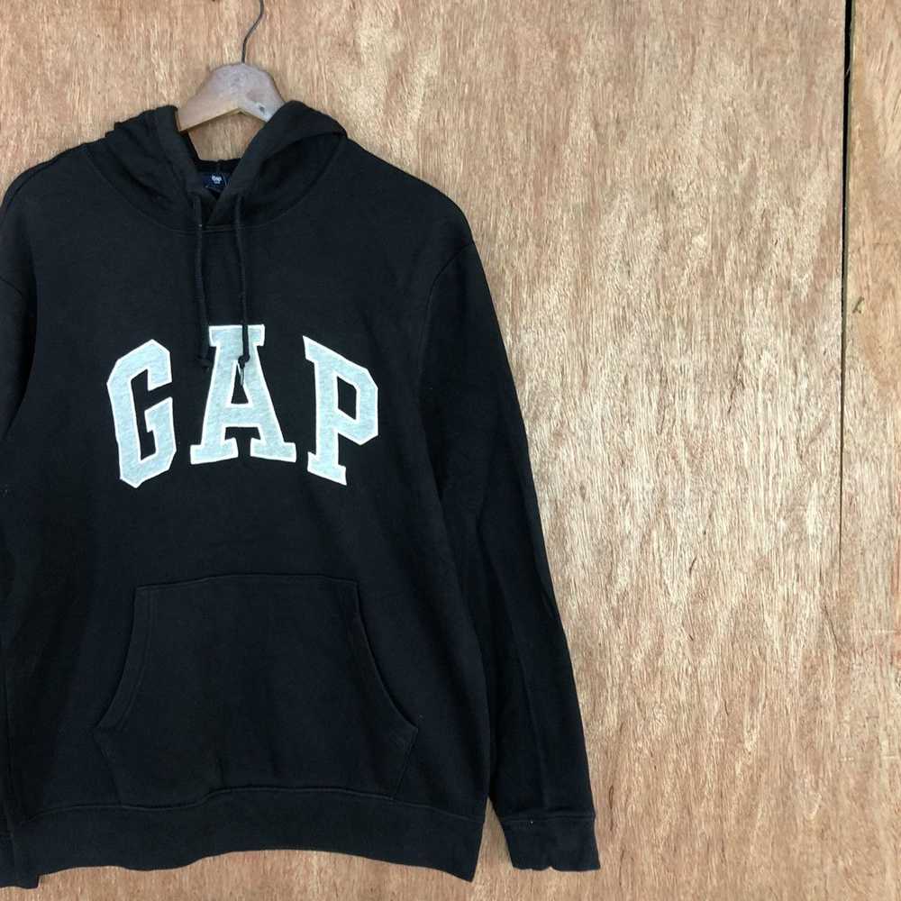 Gap × Streetwear × Vintage Gap Black Big Logo Hoo… - image 5
