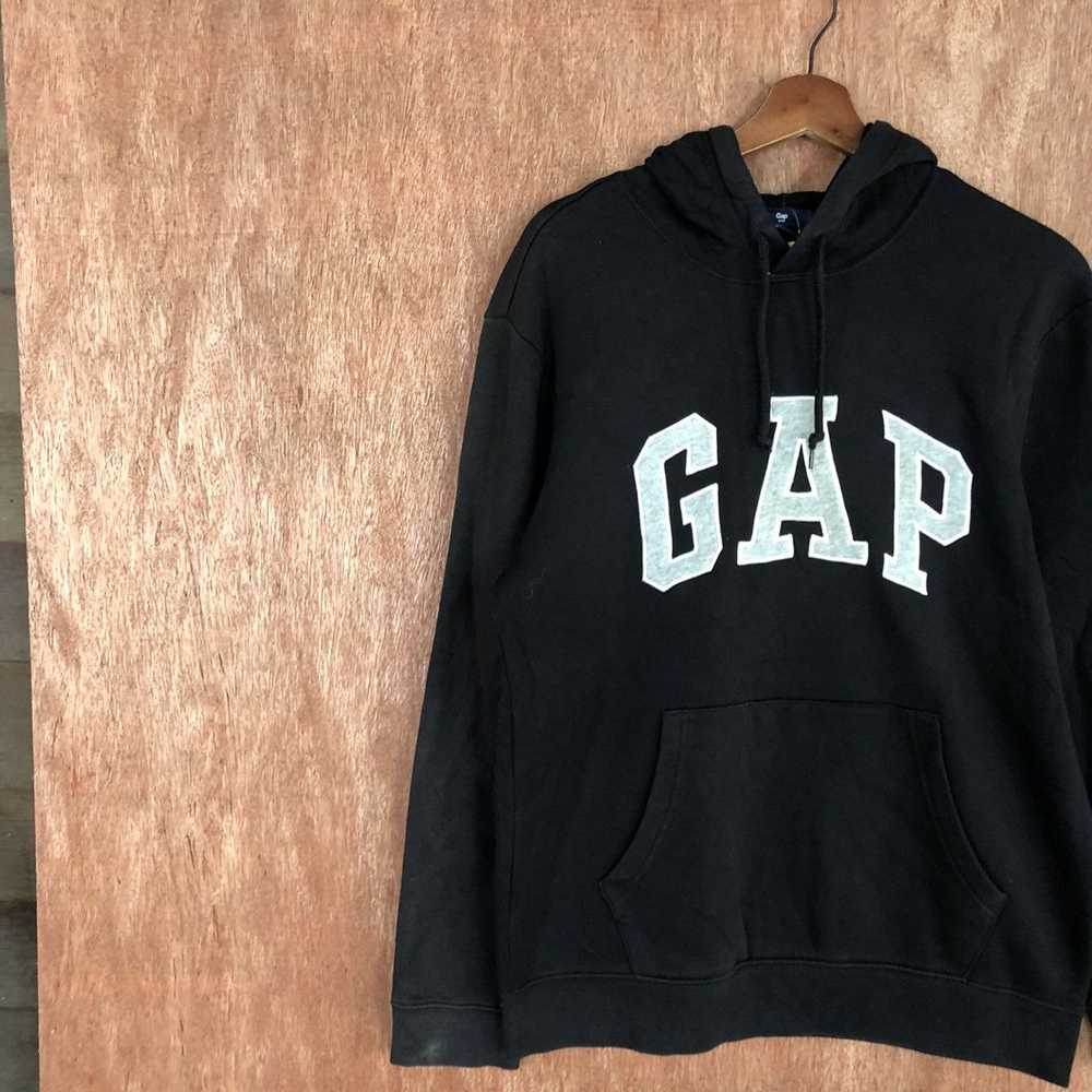 Gap × Streetwear × Vintage Gap Black Big Logo Hoo… - image 7