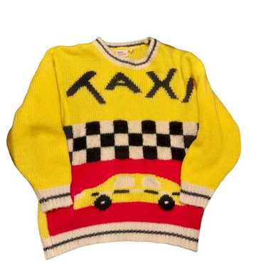 VINTAGE Avon Fashions Taxi Ugly Sweater EUC RARE … - image 1
