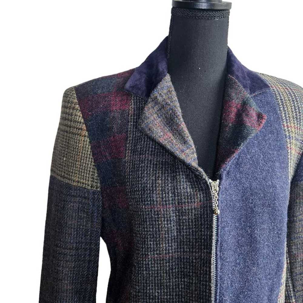 Character Suburbanwear Vintage Wool Blazer Size 6… - image 3