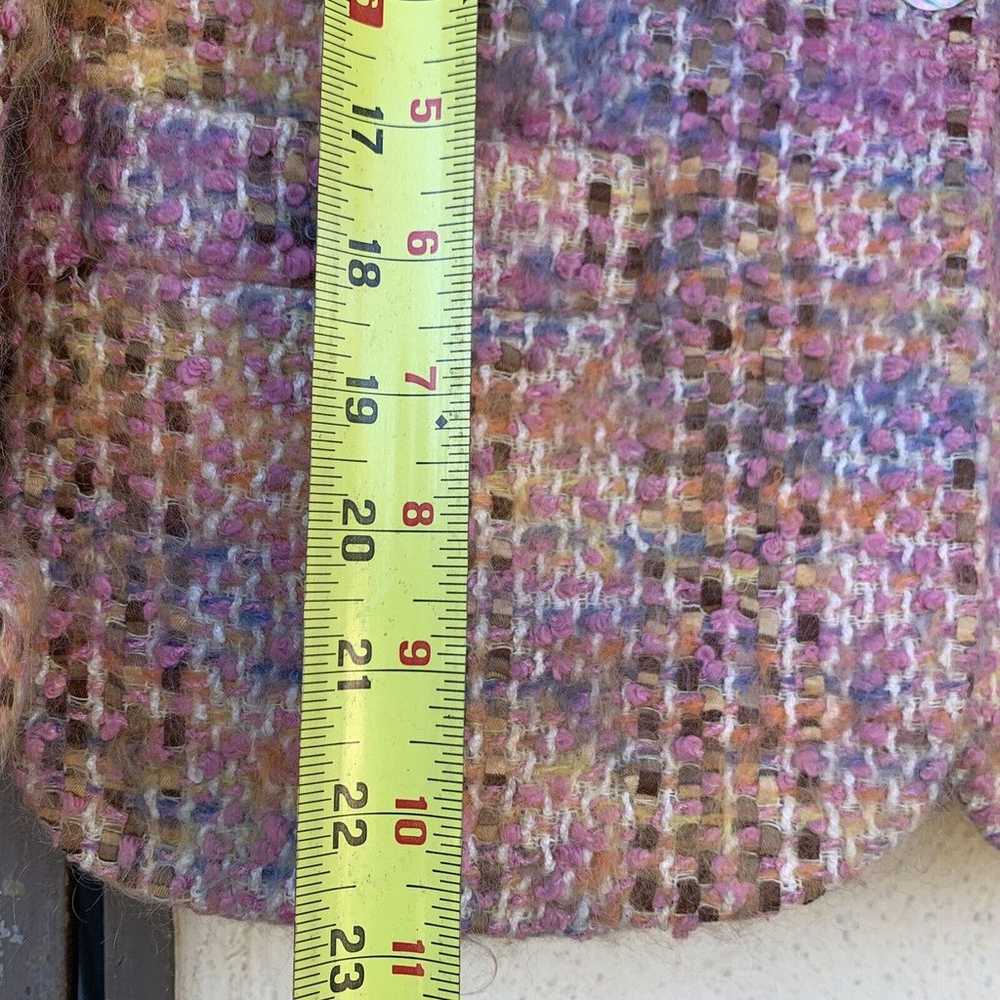 Vintage David Hayes Pink Tweed Boucle Wool Mohair… - image 2