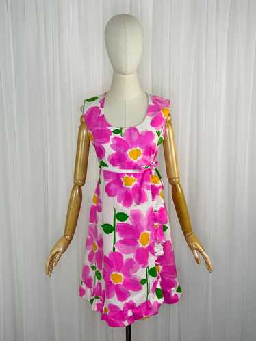 1960s floral dress by Malia of Honolulu