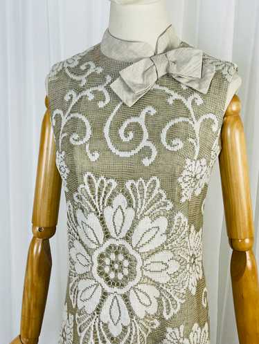 1960s lace overlay dress