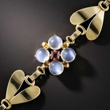 Tiffany & Co. Vintage Moonstone And Garnet Bracele