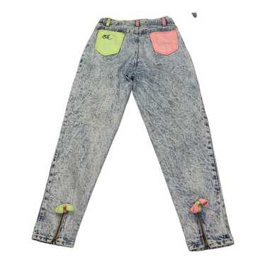 Vintage Lee Stonewash Ankle Zip Skinny Mom Jeans … - image 1