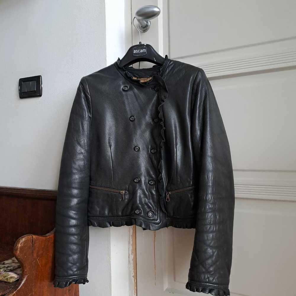 Emporio Armani Leather biker jacket - image 8