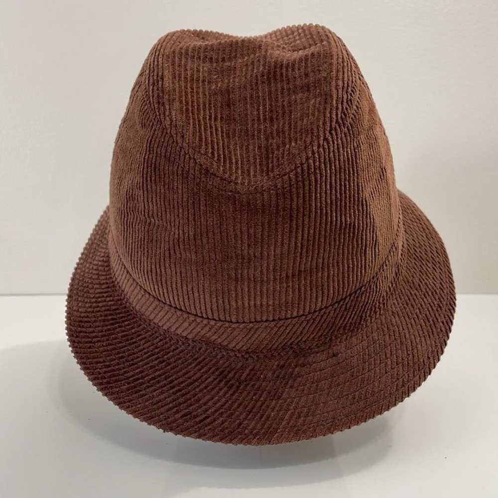 McGregor Vintage brown corduroy men's fedora hat.… - image 3