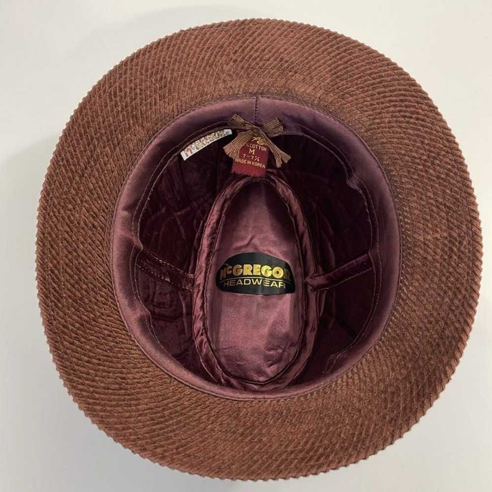 McGregor Vintage brown corduroy men's fedora hat.… - image 6
