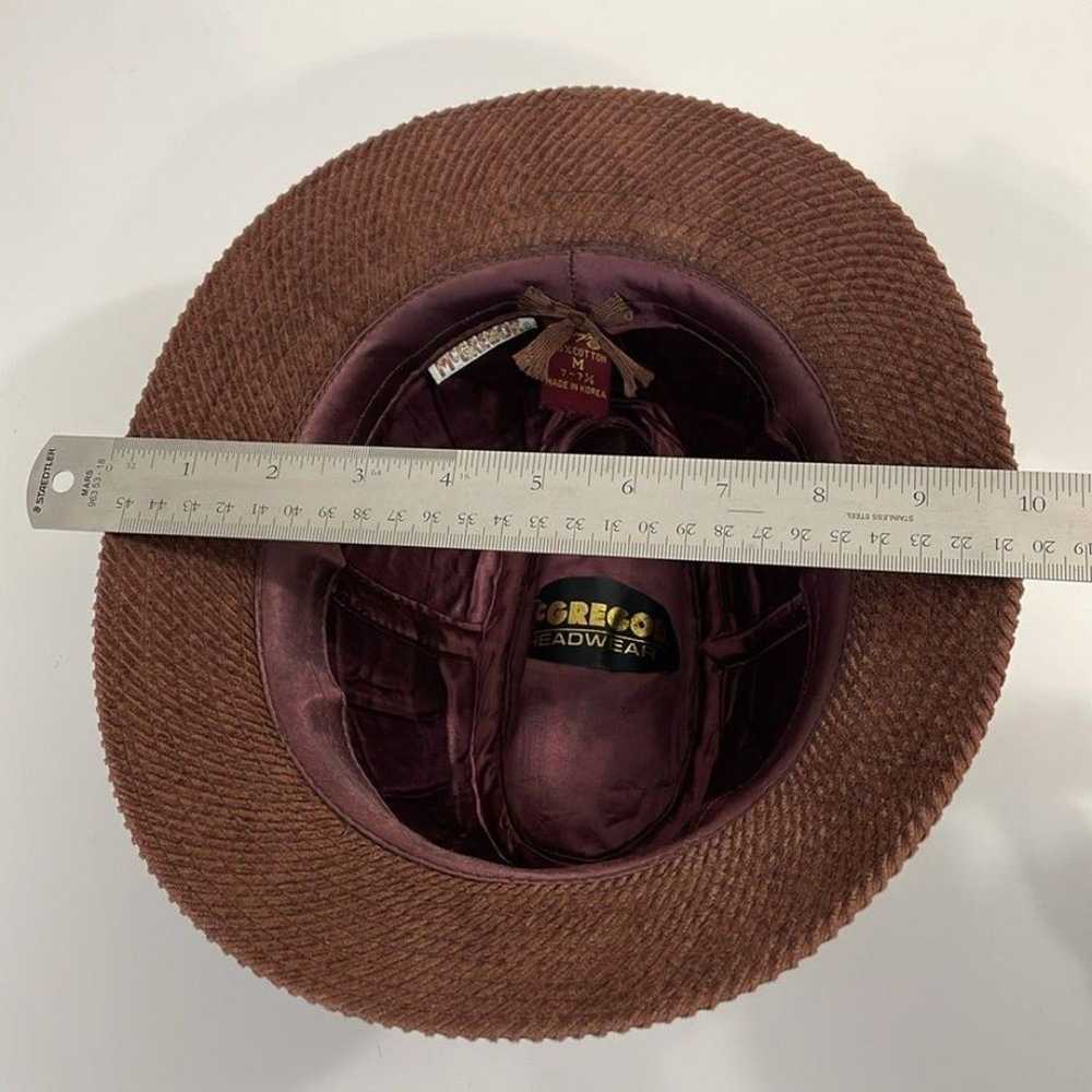 McGregor Vintage brown corduroy men's fedora hat.… - image 7