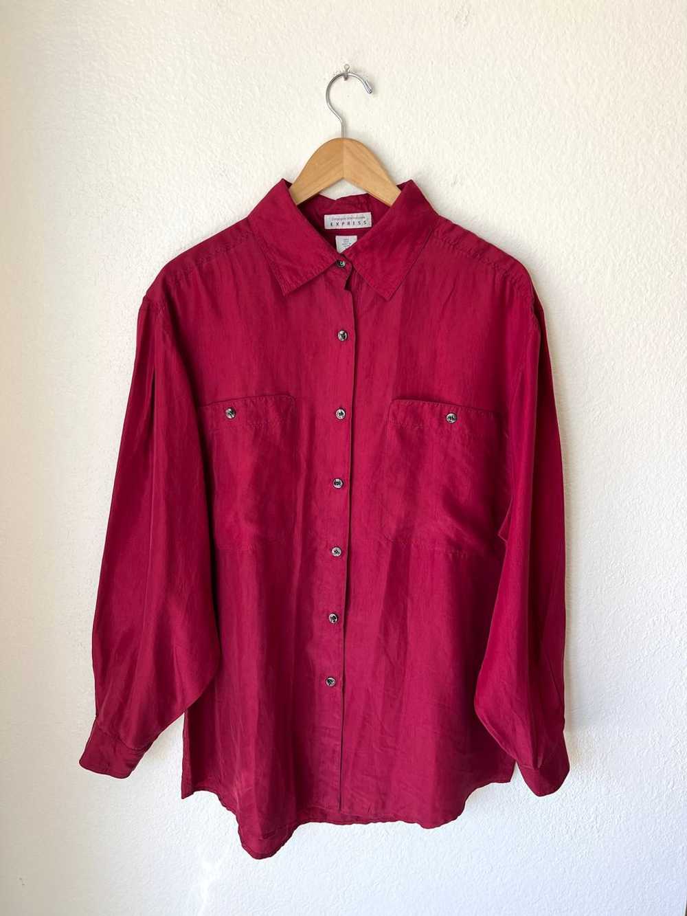 Vintage Express Silk Button Down (L) | Used,… - image 1