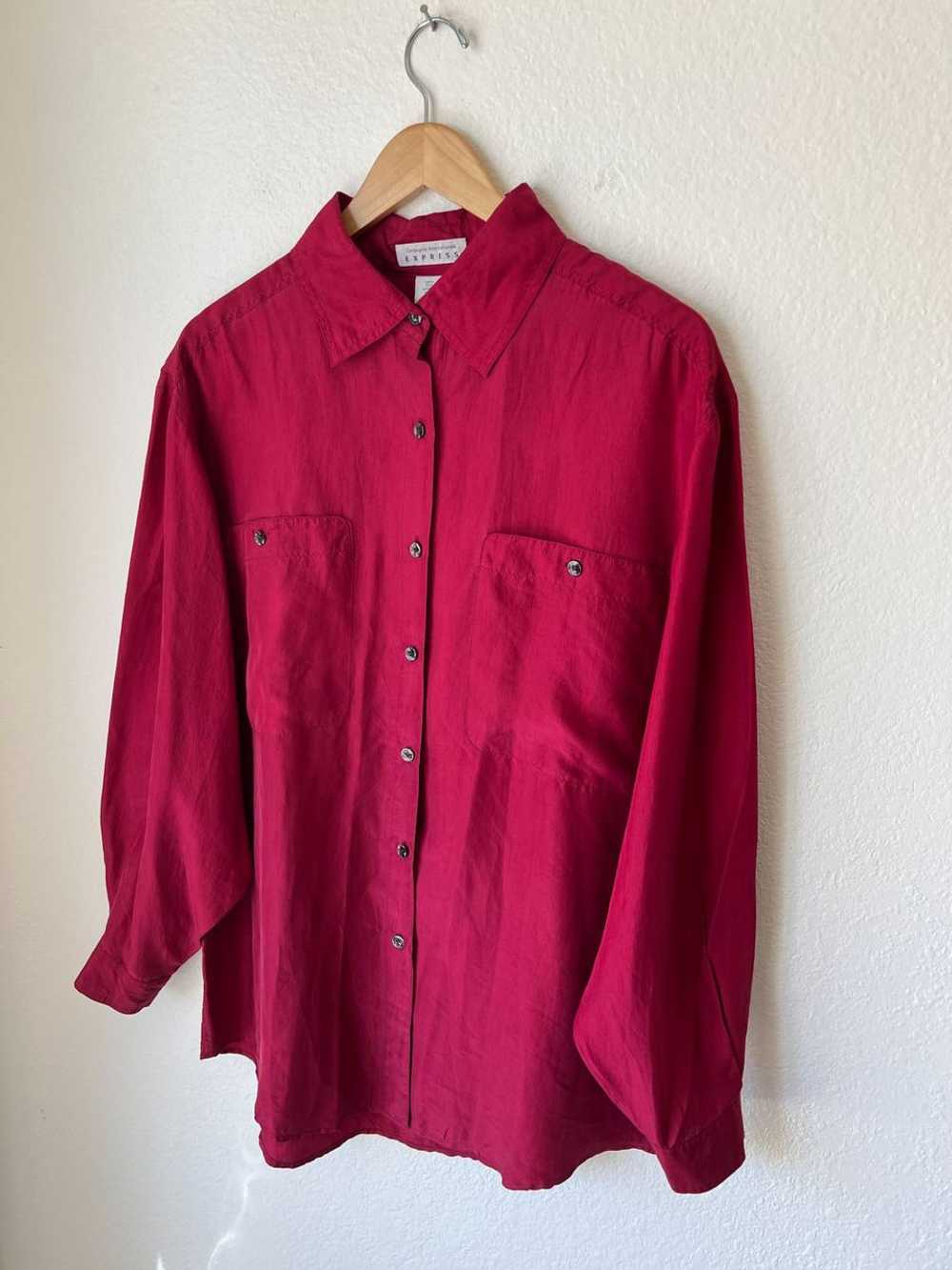 Vintage Express Silk Button Down (L) | Used,… - image 3