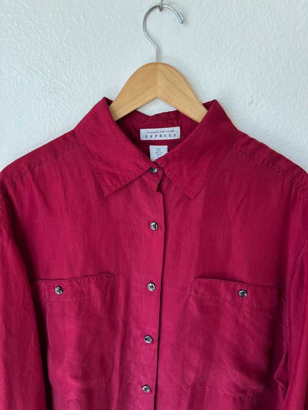 Vintage Express Silk Button Down (L) | Used,… - image 4